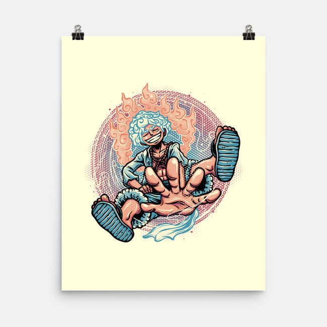 Awakened Pirate King-None-Matte-Poster-glitchygorilla