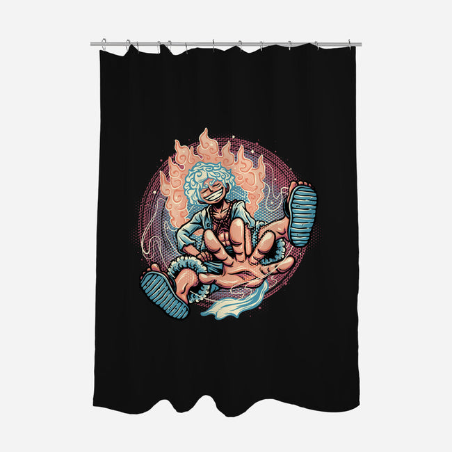Awakened Pirate King-None-Polyester-Shower Curtain-glitchygorilla