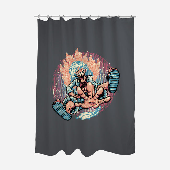 Awakened Pirate King-None-Polyester-Shower Curtain-glitchygorilla