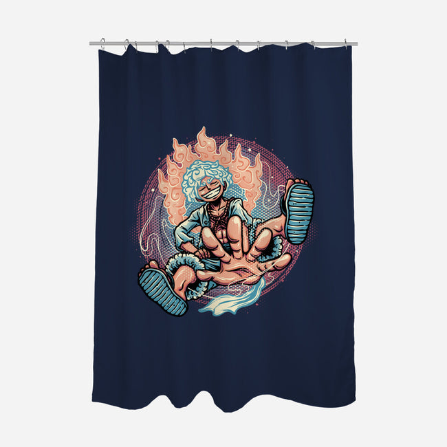 Awakened Pirate King-None-Polyester-Shower Curtain-glitchygorilla