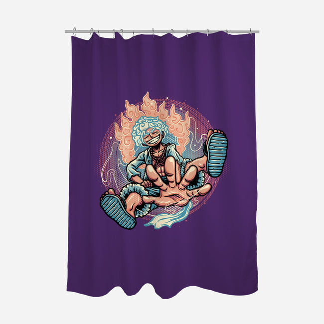 Awakened Pirate King-None-Polyester-Shower Curtain-glitchygorilla