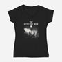 The Detective Noir-Womens-V-Neck-Tee-dandingeroz