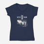 The Detective Noir-Womens-V-Neck-Tee-dandingeroz