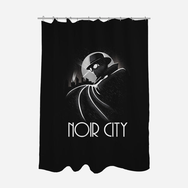 Noir City-None-Polyester-Shower Curtain-dandingeroz