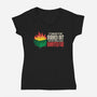 Dumpster Fire-Womens-V-Neck-Tee-turborat14