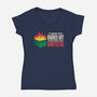 Dumpster Fire-Womens-V-Neck-Tee-turborat14