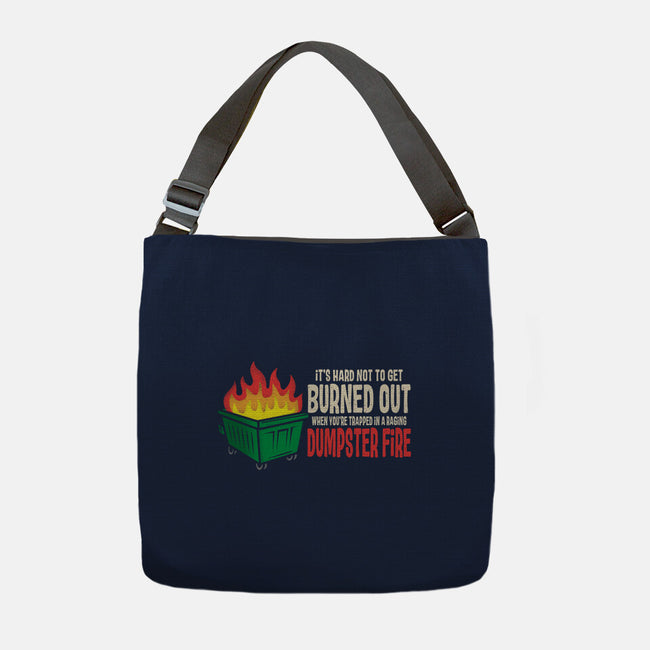 Dumpster Fire-None-Adjustable Tote-Bag-turborat14