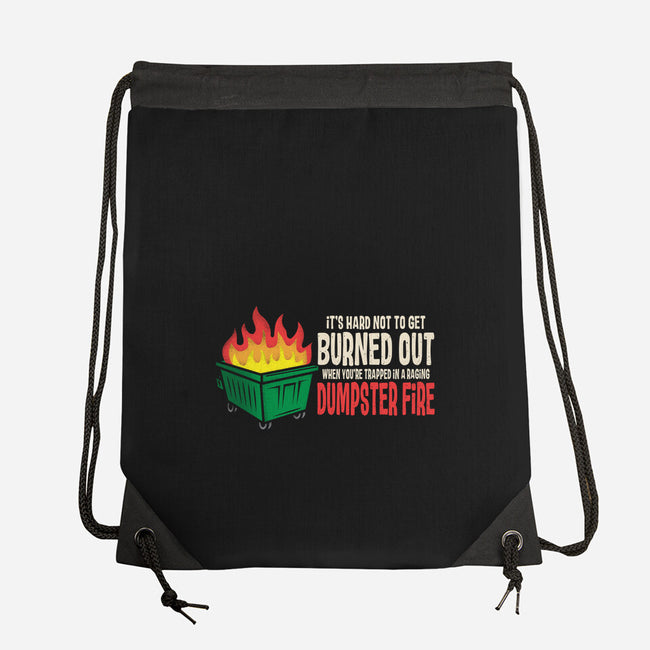 Dumpster Fire-None-Drawstring-Bag-turborat14
