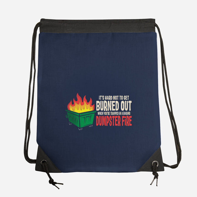 Dumpster Fire-None-Drawstring-Bag-turborat14