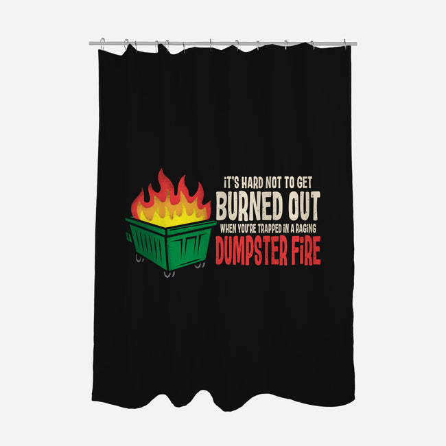 Dumpster Fire-None-Polyester-Shower Curtain-turborat14