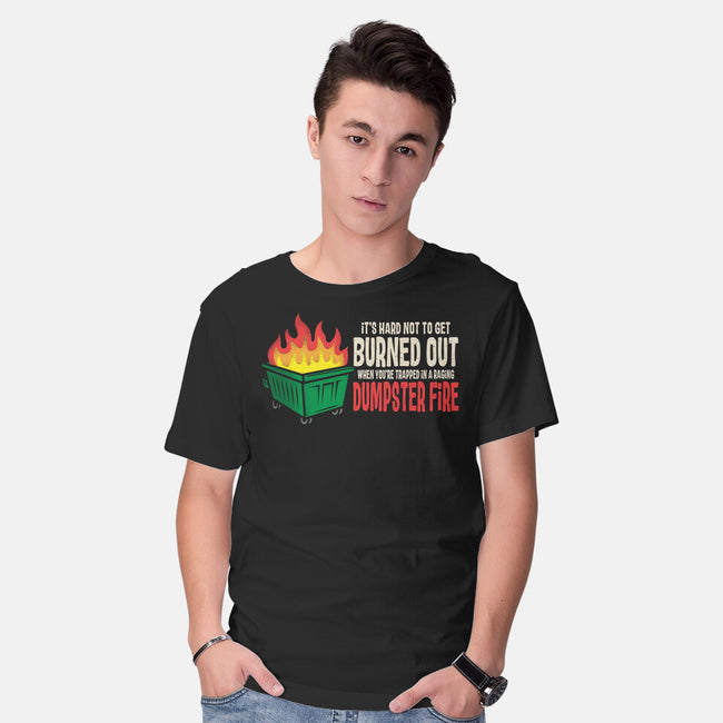 Dumpster Fire-Mens-Basic-Tee-turborat14