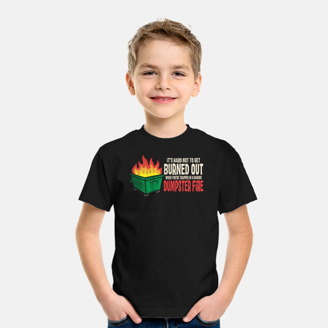 Dumpster Fire-Youth-Basic-Tee-turborat14