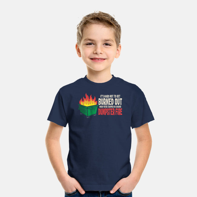 Dumpster Fire-Youth-Basic-Tee-turborat14