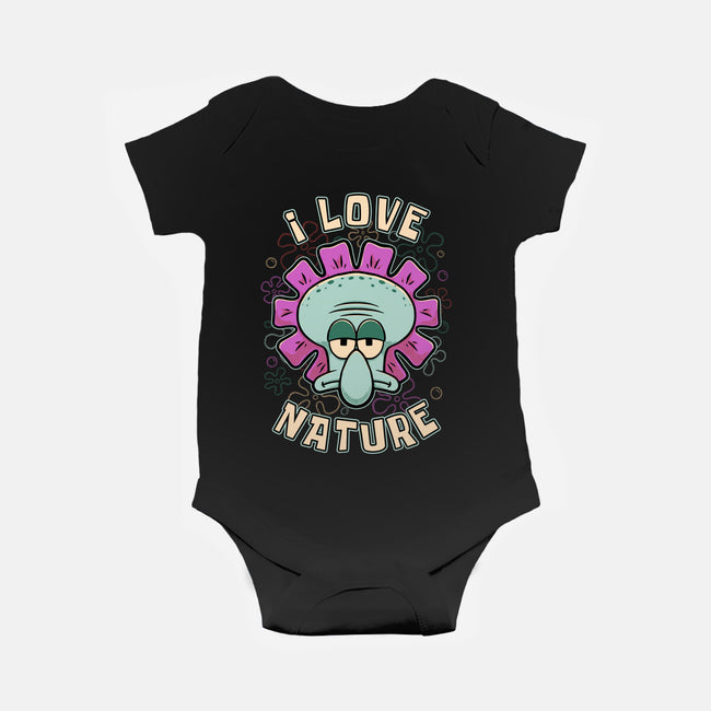 Squid Flower Spring-Baby-Basic-Onesie-Studio Mootant