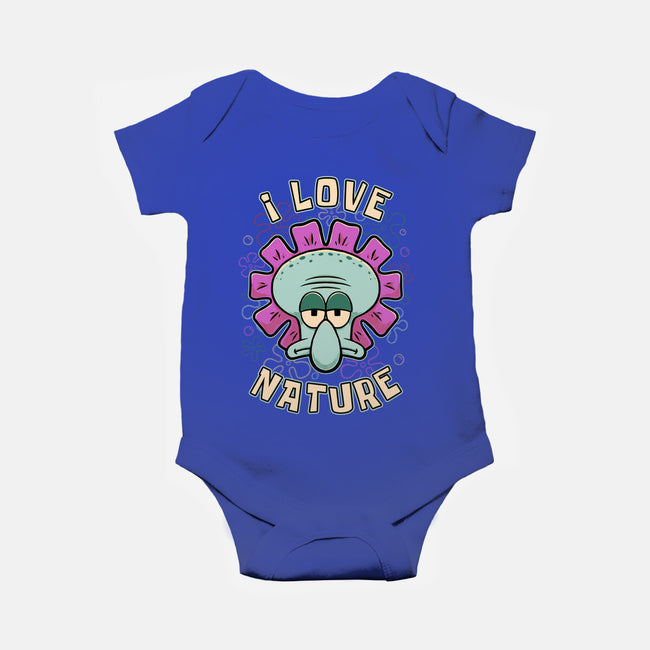 Squid Flower Spring-Baby-Basic-Onesie-Studio Mootant