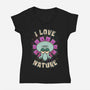 Squid Flower Spring-Womens-V-Neck-Tee-Studio Mootant