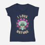 Squid Flower Spring-Womens-V-Neck-Tee-Studio Mootant