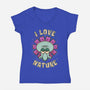 Squid Flower Spring-Womens-V-Neck-Tee-Studio Mootant