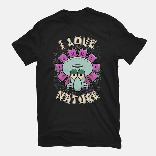 Squid Flower Spring-Womens-Basic-Tee-Studio Mootant