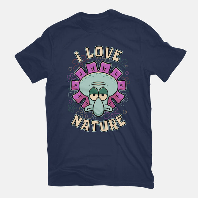 Squid Flower Spring-Womens-Basic-Tee-Studio Mootant