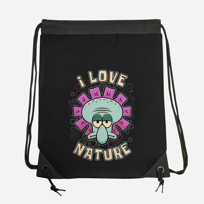 Squid Flower Spring-None-Drawstring-Bag-Studio Mootant