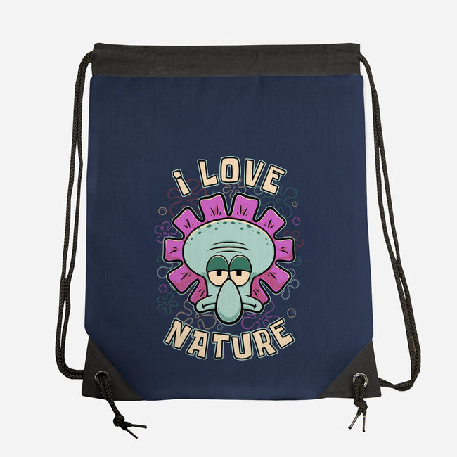 Squid Flower Spring-None-Drawstring-Bag-Studio Mootant