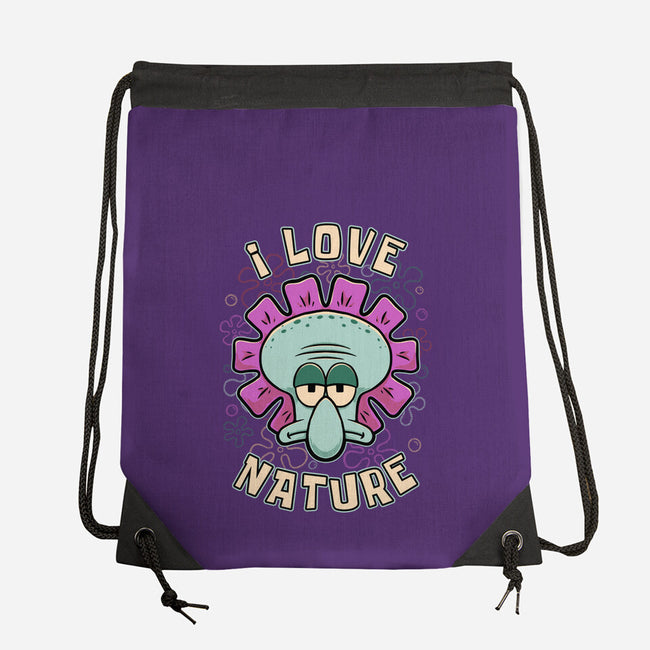 Squid Flower Spring-None-Drawstring-Bag-Studio Mootant