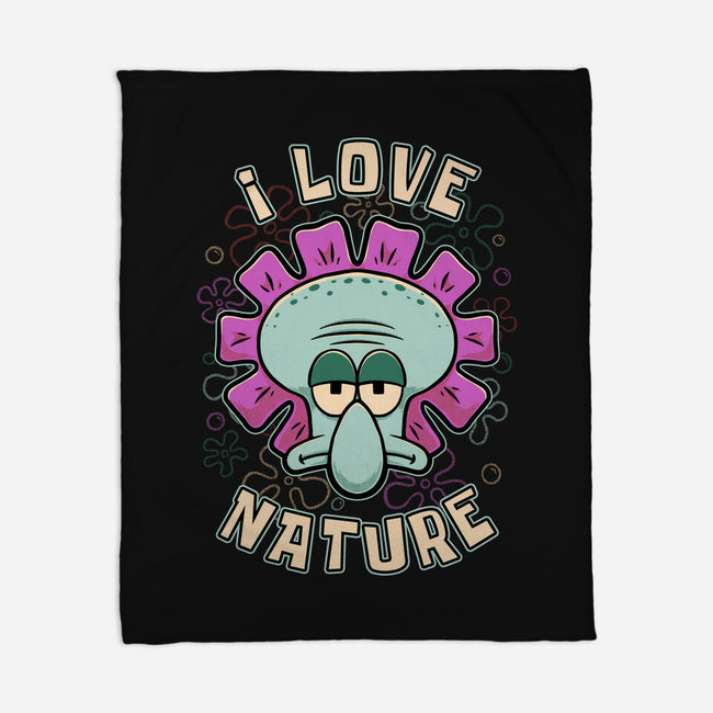 Squid Flower Spring-None-Fleece-Blanket-Studio Mootant
