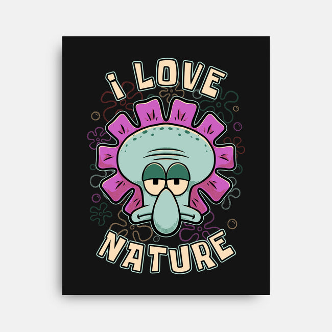 Squid Flower Spring-None-Stretched-Canvas-Studio Mootant