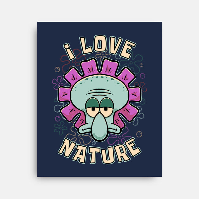 Squid Flower Spring-None-Stretched-Canvas-Studio Mootant