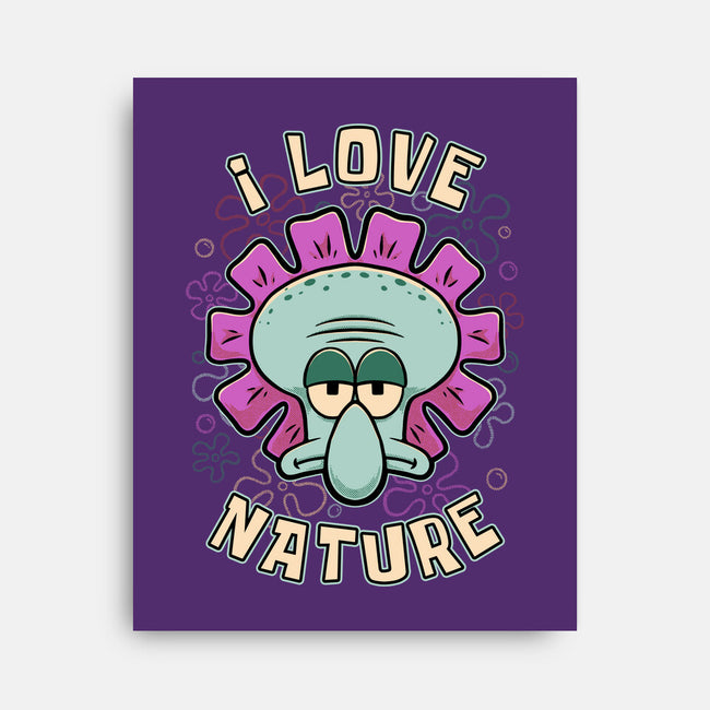 Squid Flower Spring-None-Stretched-Canvas-Studio Mootant