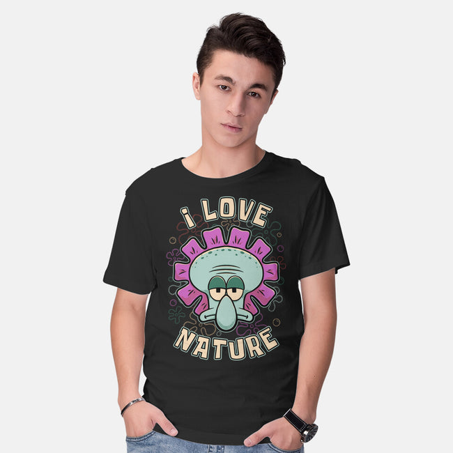 Squid Flower Spring-Mens-Basic-Tee-Studio Mootant