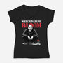 Squat Graffiti Spring-Womens-V-Neck-Tee-Studio Mootant
