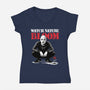 Squat Graffiti Spring-Womens-V-Neck-Tee-Studio Mootant