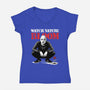 Squat Graffiti Spring-Womens-V-Neck-Tee-Studio Mootant