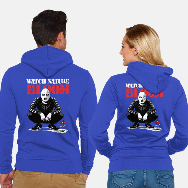 Squat Graffiti Spring-Unisex-Zip-Up-Sweatshirt-Studio Mootant