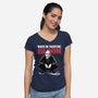 Squat Graffiti Spring-Womens-V-Neck-Tee-Studio Mootant