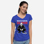 Squat Graffiti Spring-Womens-V-Neck-Tee-Studio Mootant