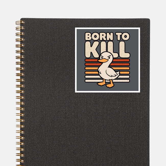 Cute Ironic Duck-None-Glossy-Sticker-Studio Mootant
