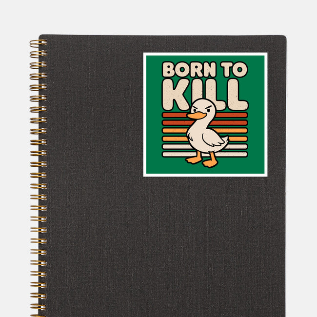 Cute Ironic Duck-None-Glossy-Sticker-Studio Mootant