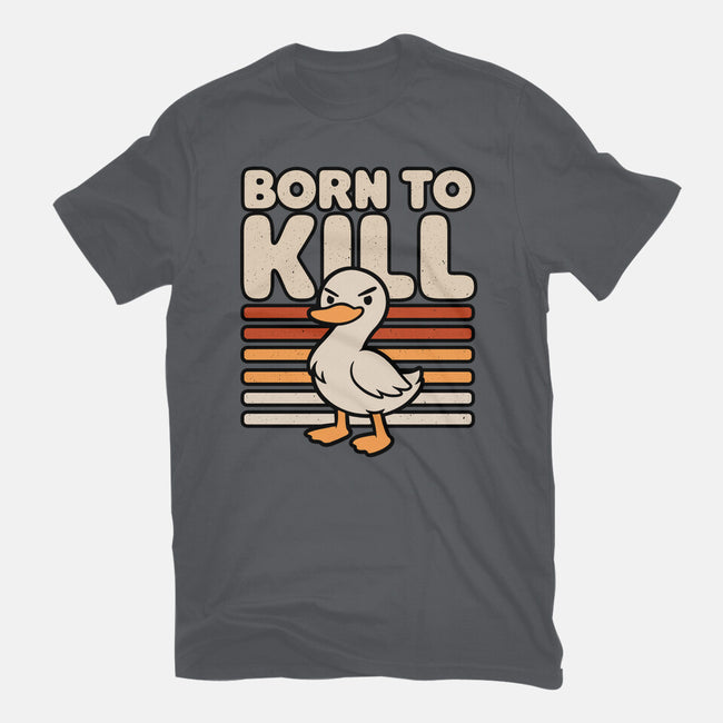 Cute Ironic Duck-Unisex-Basic-Tee-Studio Mootant
