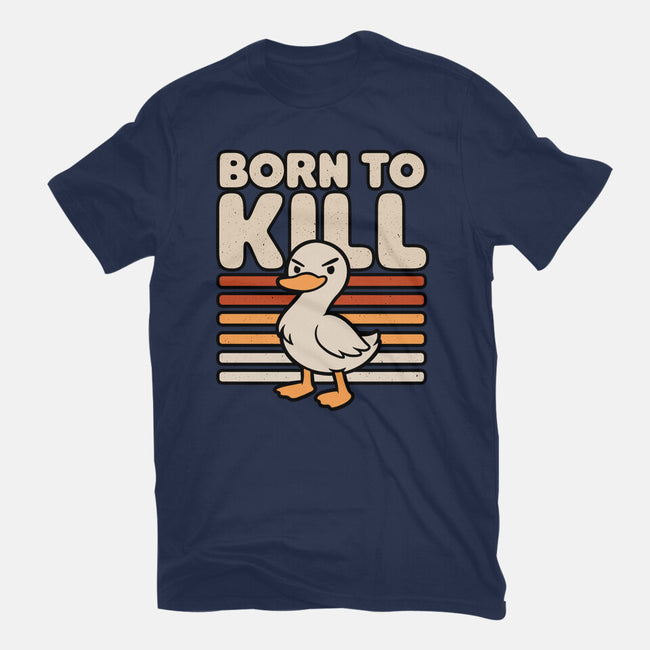 Cute Ironic Duck-Unisex-Basic-Tee-Studio Mootant