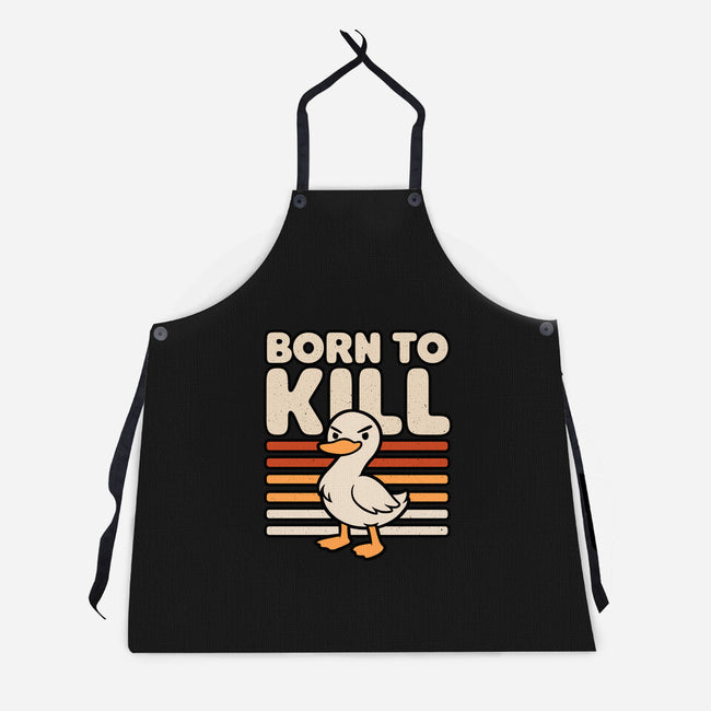 Cute Ironic Duck-Unisex-Kitchen-Apron-Studio Mootant