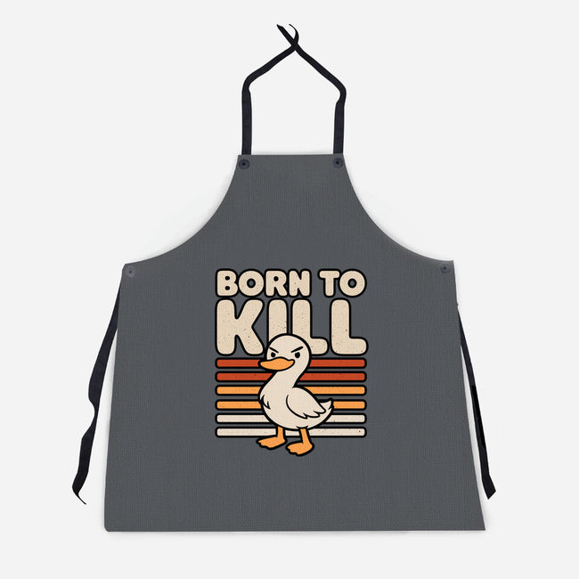 Cute Ironic Duck-Unisex-Kitchen-Apron-Studio Mootant