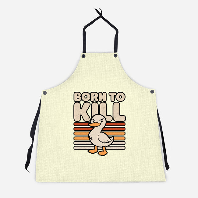 Cute Ironic Duck-Unisex-Kitchen-Apron-Studio Mootant