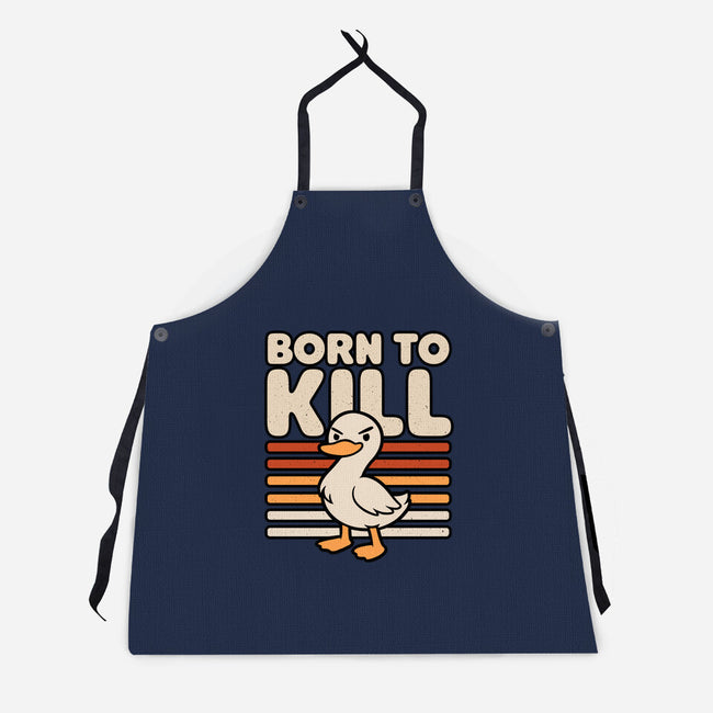 Cute Ironic Duck-Unisex-Kitchen-Apron-Studio Mootant