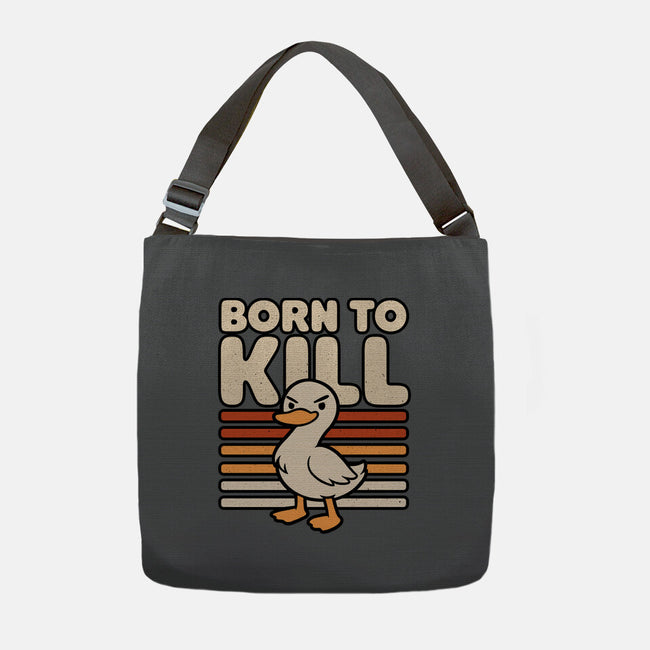 Cute Ironic Duck-None-Adjustable Tote-Bag-Studio Mootant