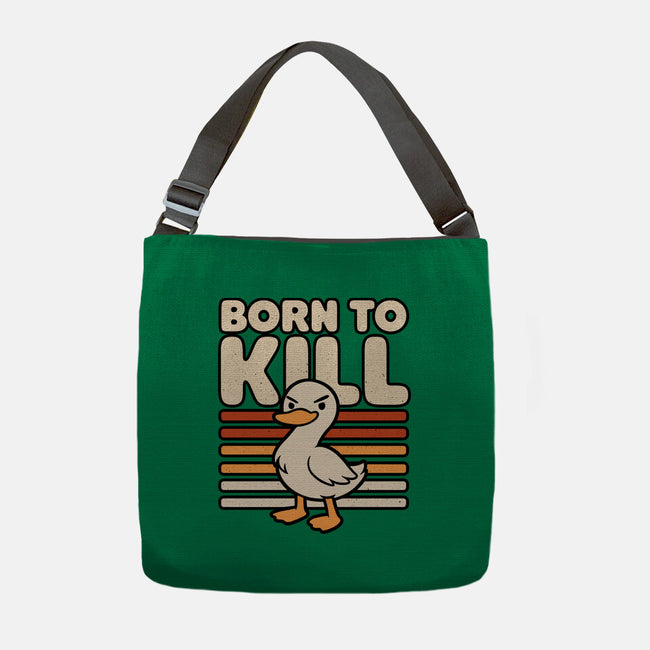 Cute Ironic Duck-None-Adjustable Tote-Bag-Studio Mootant