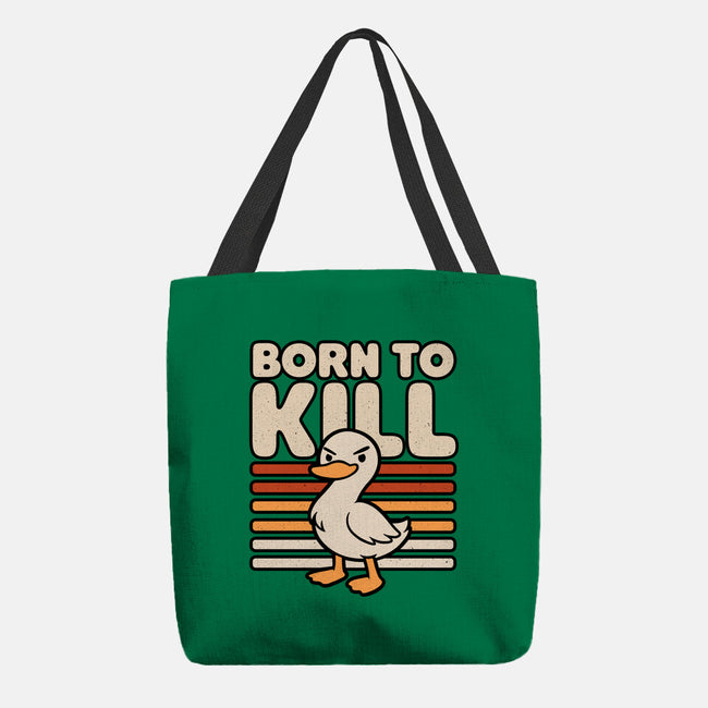 Cute Ironic Duck-None-Basic Tote-Bag-Studio Mootant