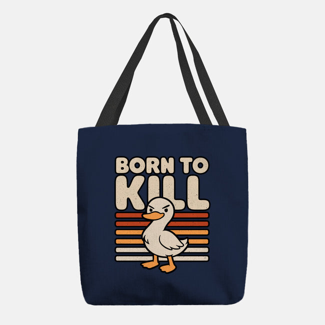 Cute Ironic Duck-None-Basic Tote-Bag-Studio Mootant